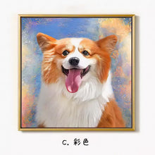 画像をギャラリービューアに読み込む, うちの子アート│彩色、コーギー│ペットのオリジナル油絵風イラスト│額入りキャンバスアート│写真を送るだけで簡単に作れるオーダーメイドグッズ│愛犬家や愛猫家へのギフトとしても♪