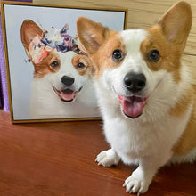 画像をギャラリービューアに読み込む, うちの子アート│コーギー│ペットのオリジナル油絵風イラスト│額入りキャンバスアート│写真を送るだけで簡単に作れるオーダーメイドグッズ│愛犬家や愛猫家へのギフトとしても♪