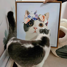 画像をギャラリービューアに読み込む, うちの子アート│白黒猫│ペットのオリジナル油絵風イラスト│額入りキャンバスアート│写真を送るだけで簡単に作れるオーダーメイドグッズ│愛犬家や愛猫家へのギフトとしても♪
