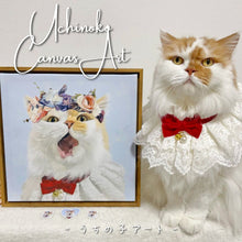 画像をギャラリービューアに読み込む, うちの子アート│花冠、スコティッシュフォールド│ペットのオリジナル油絵風イラスト│額入りキャンバスアート│写真を送るだけで簡単に作れるオーダーメイドグッズ│愛犬家や愛猫家へのギフトとしても♪