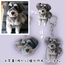 画像をギャラリービューアに読み込む, うちの子アクリルキーホルダー制作事例│ミニチュアシュナウザー│ペットのお顔や体の形のオリジナルキーホルダー│愛犬家や愛猫家へのプレゼントにも♪