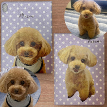 画像をギャラリービューアに読み込む, うちの子デザインのiPadケース制作事例┃手帳型ケース、ペットの手描きイラスト┃トイプードル┃愛犬家や愛猫家へのプレゼントにも♪