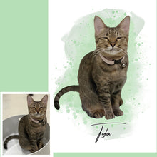画像をギャラリービューアに読み込む, うちの子デジタルイラスト│キジトラ│ペットの写真がオリジナルイラストに。簡単・安価に作れるうちの子グッズ│愛犬家や愛猫家へのギフトにも◎世界で一つだけのオーダーメイドグッズ