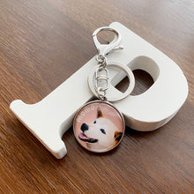 画像をギャラリービューアに読み込む, うちの子ガラスキーホルダー。ペットのイラストグッズ・写真グッズとのあわせ買いで特別価格に。