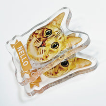 画像をギャラリービューアに読み込む, うちの子アクリルクリップ | ペットのイラスト・写真グッズとのあわせ買いでお得にオーダーメイド。 | トラ猫