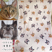 画像をギャラリービューアに読み込む, うちの子柄ブランケット制作事例│ペットの写真から作成するオリジナルブランケット│猫と犬│愛犬家・愛猫家へのギフトに最適◎