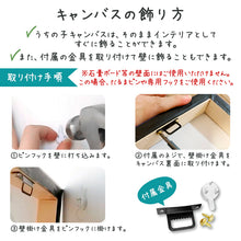 画像をギャラリービューアに読み込む, うちの子キャンバスアート│キャンバスパネルの壁掛け方法│ペットの写真を送るだけで作れるオリジナルのキャンバスパネル。