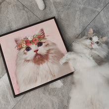 画像をギャラリービューアに読み込む, うちの子アート│ラグドール│ペットのオリジナル油絵風イラスト│額入りキャンバスアート│写真を送るだけで簡単に作れるオーダーメイドグッズ│愛犬家や愛猫家へのギフトとしても♪