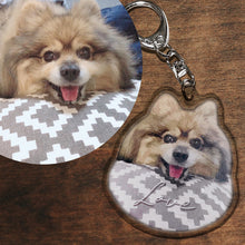 画像をギャラリービューアに読み込む, うちの子アクリルキーホルダー制作事例│ポメラニアン│ペットのお顔や体の形のオリジナルキーホルダー│愛犬家や愛猫家へのプレゼントにも♪