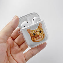 画像をギャラリービューアに読み込む, うちの子AirPods/ Proケース| ペットのイラスト・写真グッズとのあわせ買いでお得にオーダーメイド。 | 愛犬家や愛猫家へのギフトにも◎| 正面