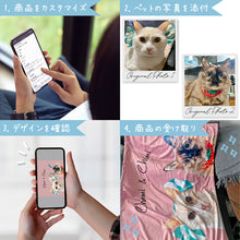 画像をギャラリービューアに読み込む, うちの子ブランケット│注文方法│ペットの写真を送るだけで簡単オーダーメイド。オリジナルイラスト入りグッズ│愛犬家や愛猫家へのギフトとしても♪