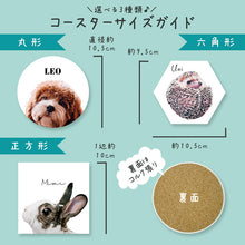 画像をギャラリービューアに読み込む, うちの子コースター│サイズは約10㎝│ペットの写真を送るだけで作れるオリジナルセラミックコースター。│愛犬家・愛猫家へのギフトにも♪