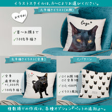 画像をギャラリービューアに読み込む, うちの子クッションカバー┃デザイン3種┃写真からペットの似顔絵、クッションカバーを制作│写真を送るだけで作れるオリジナルのクッションカバー。