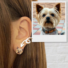 画像をギャラリービューアに読み込む, うちの子型ピアス制作事例│ヨークシャーテリア│ペットの写真から作るオリジナルアクセサリー│ペットのお顔型ピアスを簡単オーダーメイド♪│愛犬家・愛猫家へのギフトにも◎