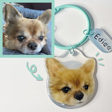 画像をギャラリービューアに読み込む, うちの子色鉛筆イラストキーホルダー│制作事例・チワワ│ペットのオリジナル似顔絵入りレジンキーホルダー│写真を送るだけで簡単に作れるオーダーメイドグッズ│愛犬家や愛猫家へのギフトとしても♪
