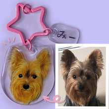 画像をギャラリービューアに読み込む, うちの子色鉛筆イラストキーホルダー│ヨークシャーテリア│ペットのオリジナル似顔絵入りレジンキーホルダー│写真を送るだけで簡単に作れるオーダーメイドグッズ│愛犬家や愛猫家へのギフトとしても♪