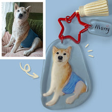 画像をギャラリービューアに読み込む, うちの子色鉛筆イラストキーホルダー│柴犬│ペットのオリジナル似顔絵入りレジンキーホルダー│写真を送るだけで簡単に作れるオーダーメイドグッズ│愛犬家や愛猫家へのギフトとしても♪