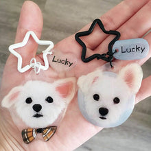 画像をギャラリービューアに読み込む, うちの子色鉛筆イラストキーホルダー│マルチーズ、マルプー│ペットのオリジナル似顔絵入りレジンキーホルダー│写真を送るだけで簡単に作れるオーダーメイドグッズ│愛犬家や愛猫家へのギフトとしても♪