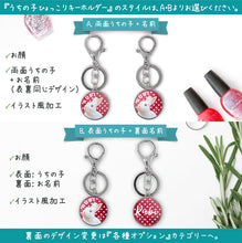 画像をギャラリービューアに読み込む, うちの子ひょっこりキーホルダー│ペットのお顔とお名前を、好きなスタイルで。