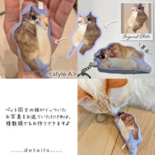 画像をギャラリービューアに読み込む, ペットのクッションキーホルダー制作事例│複数のペットでも作れる♪│写真を送るだけで作れるオリジナルグッズ│愛犬家や愛猫家へのギフトとしても♪