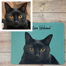 画像をギャラリービューアに読み込む, うちの子マウスパッド | 黒猫 | ペットのイラスト・写真グッズとのあわせ買いでお得にオーダーメイド。 | 世界で一つだけのオリジナルグッズ | 愛犬家・愛猫家へのギフトにも◎