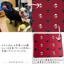 画像をギャラリービューアに読み込む, ペットのマウスパッド制作事例│愛犬のパターンデザイン│ペットの写真から作成したイラストを使用したオリジナルグッズ