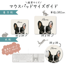 画像をギャラリービューアに読み込む, うちの子マウスパッド(通常サイズ)のサイズは3種類。│ペットの写真を送るだけで作れるオーダーメイドのマウスパッド│愛犬家や愛猫家へのギフトとしても♪