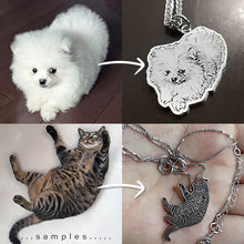 画像をギャラリービューアに読み込む, うちの子型シルバーネックレス│制作事例│ペットの写真を送るだけで作れるオーダーメイドアクセサリー