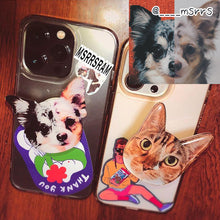 画像をギャラリービューアに読み込む, うちの子型スマホグリップ (MagSafe対応可)制作事例│チワワ・トラ猫│ペットの写真を送るだけで作れるオリジナルグッズ│愛犬家や愛猫家へのギフトとしても◎