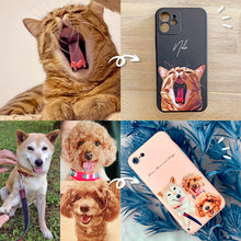 画像をギャラリービューアに読み込む, うちの子スマホケース制作事例│カラーシリコンケース│ペットの写真がオリジナルグッズや似顔絵に。