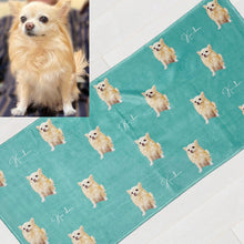 画像をギャラリービューアに読み込む, うちの子タオル│全身柄、ロングコートチワワ│ペットの写真を送るだけで簡単オーダーメイド。オリジナルタオル│愛猫家・愛犬家へのギフトとしても♪