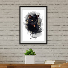 画像をギャラリービューアに読み込む, うちの子デジタルイラスト│水彩・黒猫│ペットの写真がオリジナルイラストに。簡単・安価に作れるうちの子グッズ│愛犬家や愛猫家へのギフトにも◎世界で一つだけのオーダーメイドグッズ